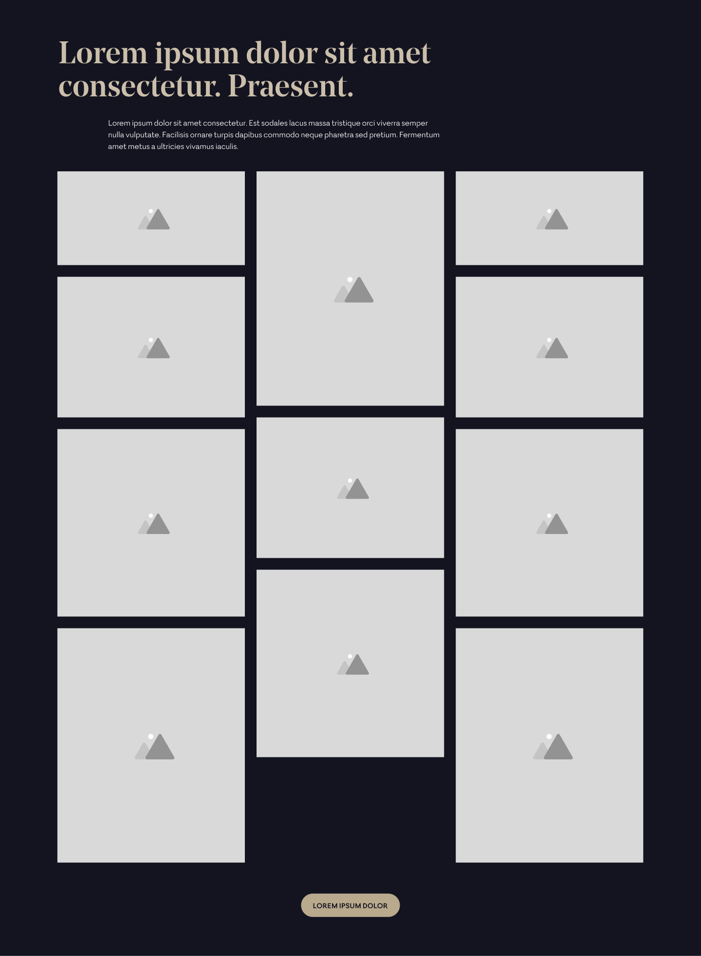 Variante 2 — Grid 3 colunas (tema Signature)