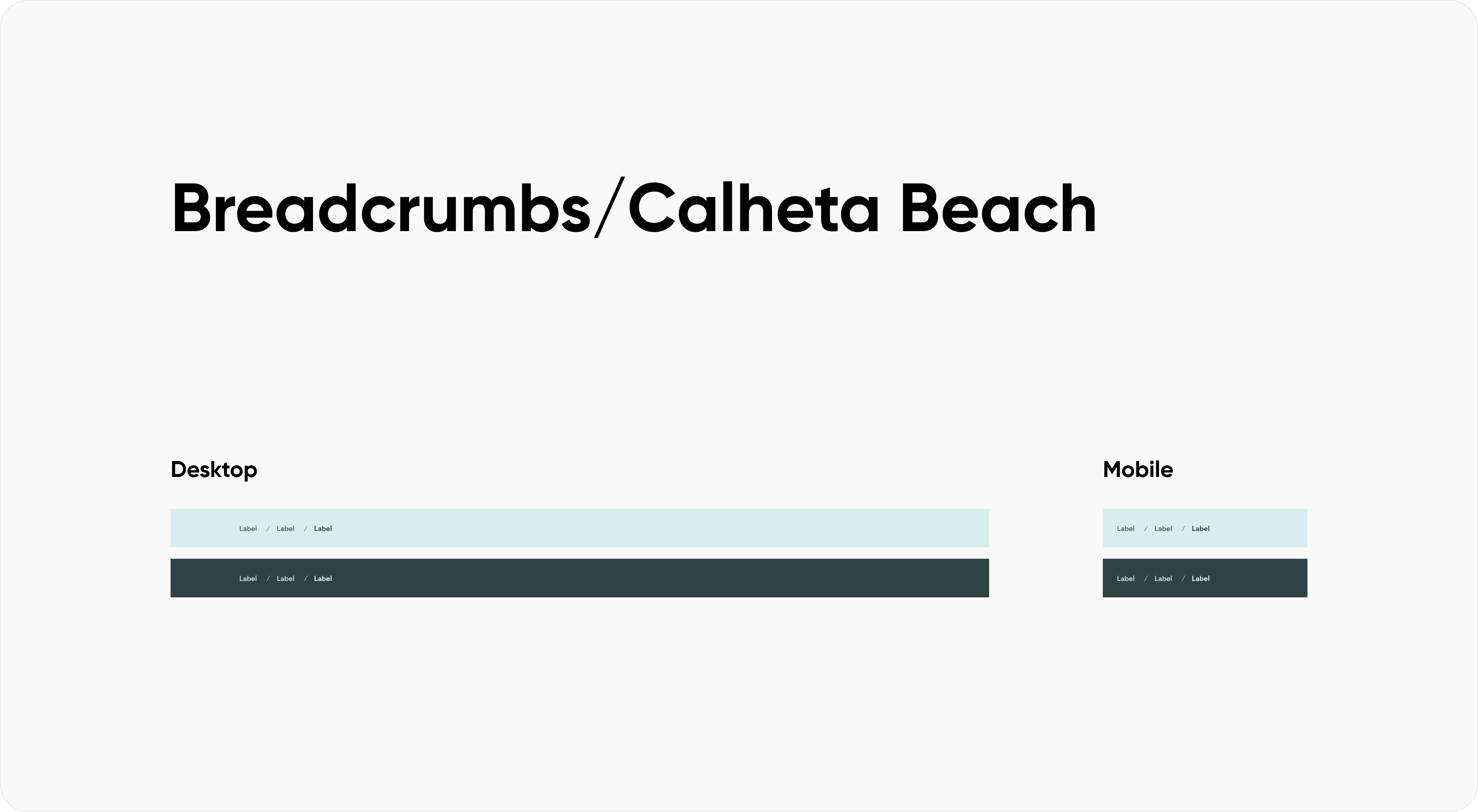 Breadcrumbs — Calheta Beach